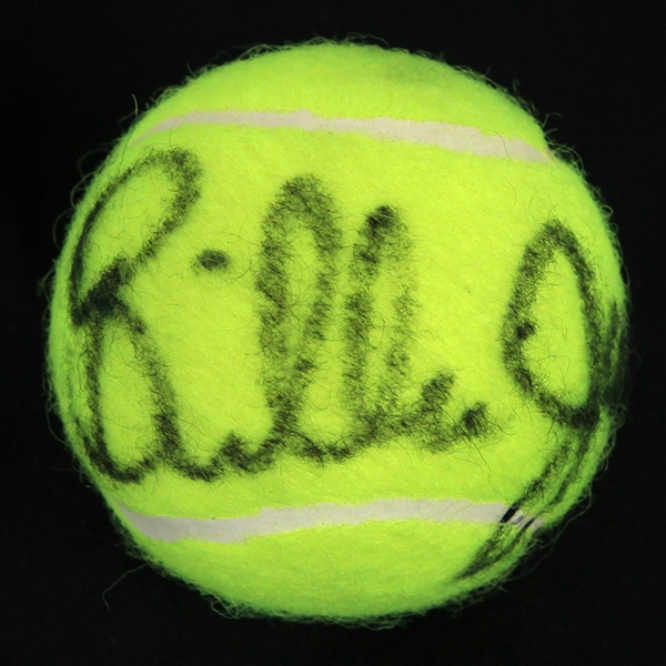 1980s Billie Jean King Signed Tennis Ball (JSA)