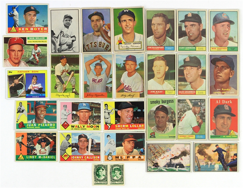 1952-85 Baseball Trading Card Collection - Lot of 28