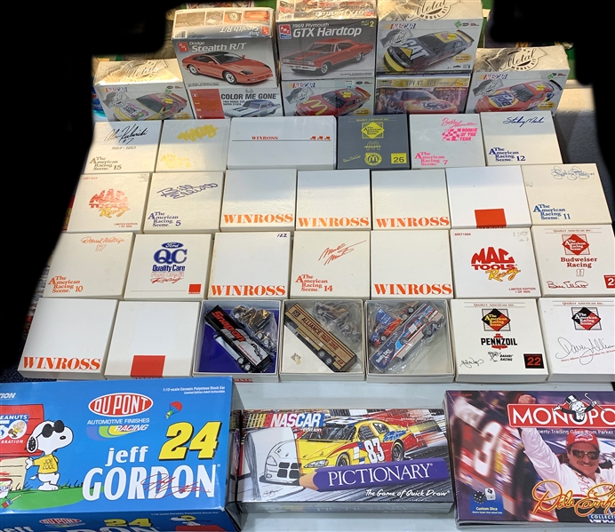 1990s NASCAR Games, Model Cars, and more (Lot of 35+)
