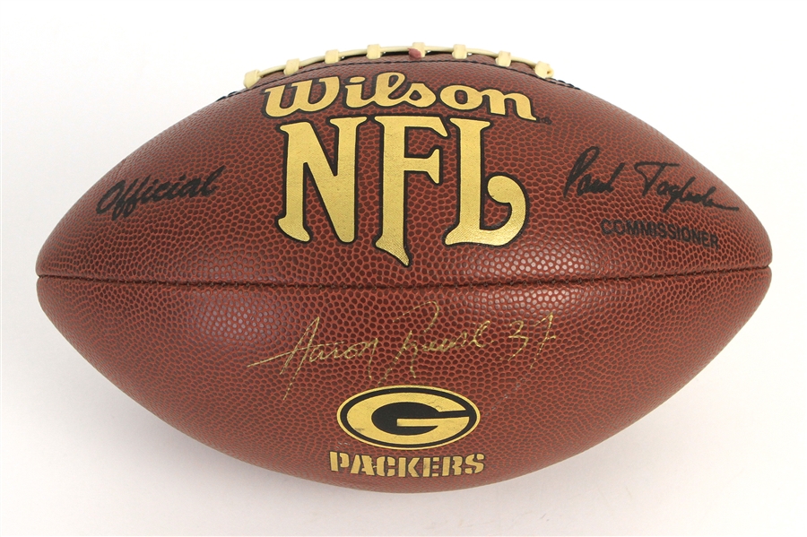 2007 Aaron Rouse Green Bay Packers Signed ONFL Tagliabue Football (JSA)