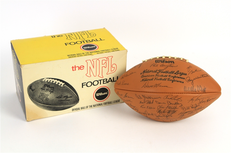 1970 Green Bay Packers Team Signed ONFL Rozelle Football w/ 50 Signatures Including Bart Starr, Forrest Gregg, Willie Wood, Travis Williams & More (JSA)