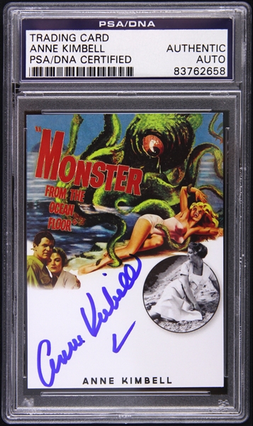 1954 Anne Kimbell Monster from the Ocean Floor Signed LE Trading Card (PSA/DNA Slabbed)