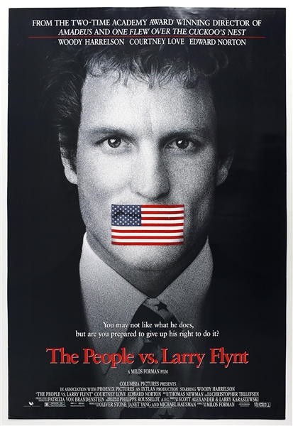 1996 The People vs. Larry Flynt 27"x 40" Film Poster 