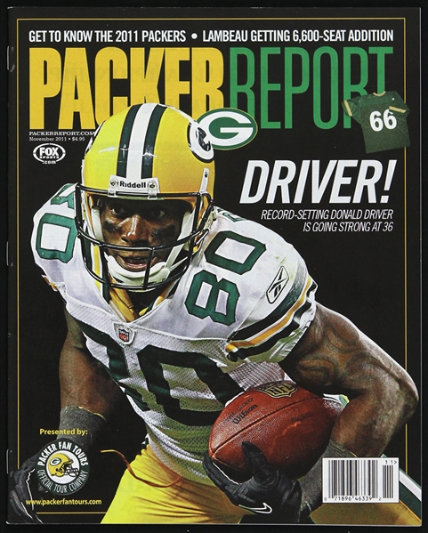 2011 Donald Driver Green Bay Packers Packer Report 