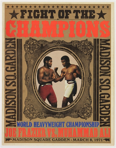 1971 (March 8) Muhammad Ali Joe Frazier Madison Square Garden Heavyweight Title Fight Program
