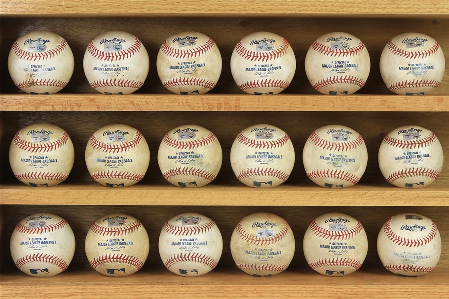 2010-13 Seattle Mariners Game Used Baseball Collection - Lot of 18 w/ Justin Smoak MLB Debut, James Paxton MLB Debut, Smoak Home Run & More (MEARS LOA/MLB Holograms)