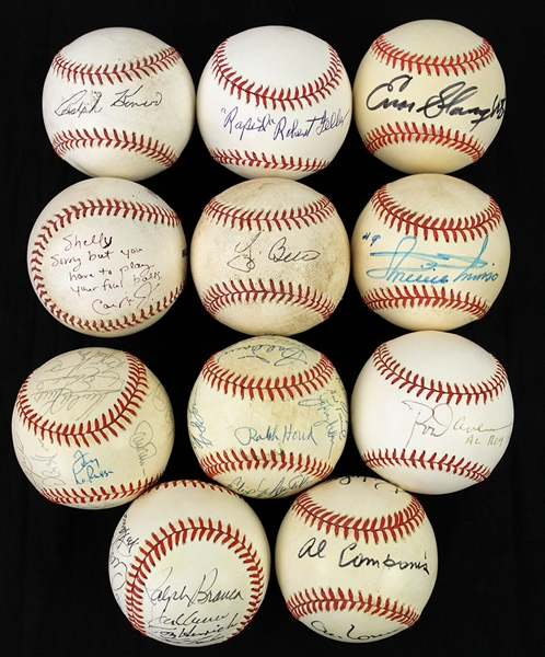 1980s-2000s Signed Baseball Collection - Lot of 11 w/ Yogi Berra, Ralph Kiner, Rapid Robert Feller & More (JSA)