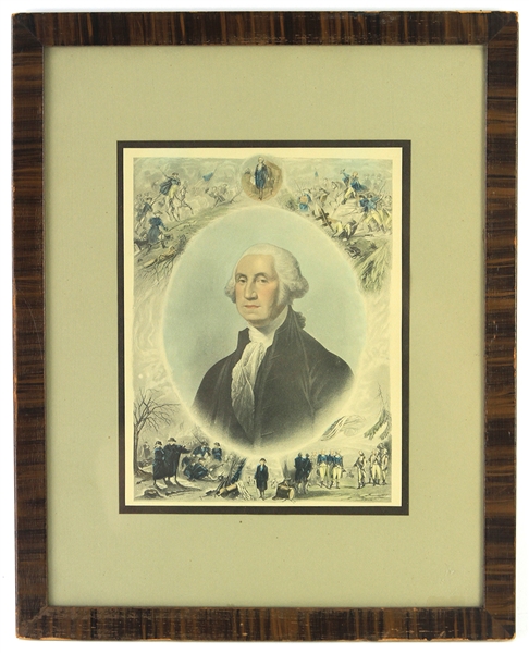 1789-1797 George Washington 12"x 15" Framed Print 