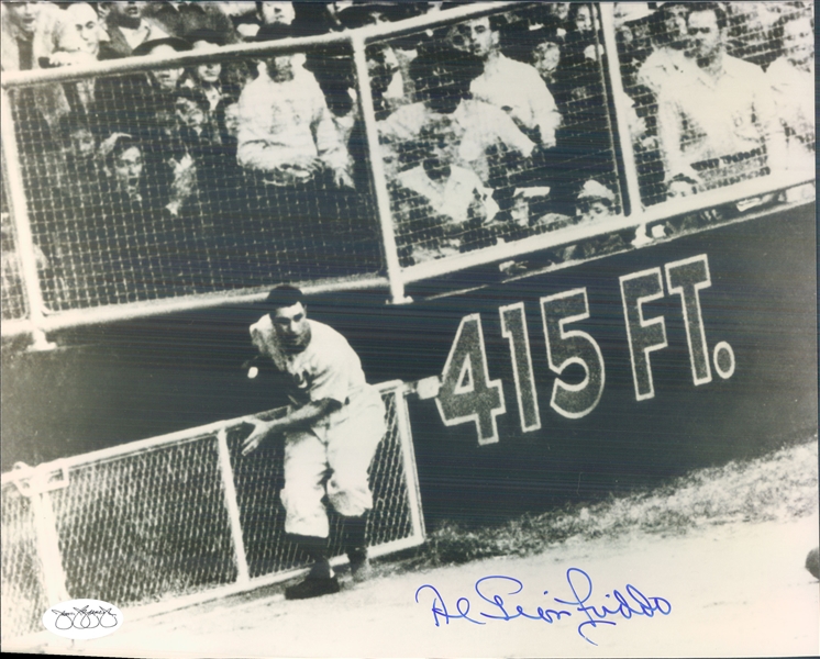 1947 Al Gionfriddo Brooklyn Dodgers Signed 8" x 10" Photo (*JSA*)