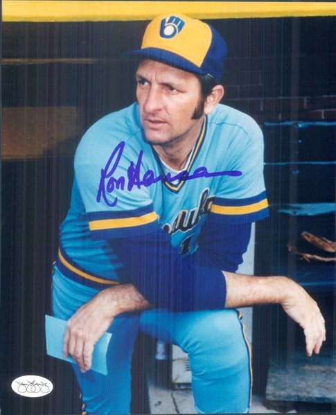 1980-83 Ron Hansen Milwaukee Brewers Signed 8" x 10" Photo (*JSA*)