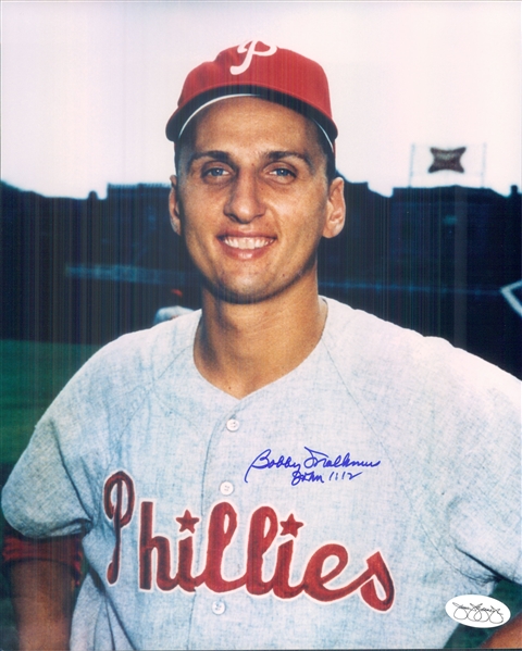 1960-62 Bobby Malkmus Philadelphia Phillies Signed 8" x 10" Photo (*JSA*)
