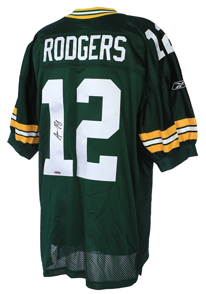 2010s Aaron Rodgers Green Bay Packers Signed Jersey (Upper Deck Authentication)