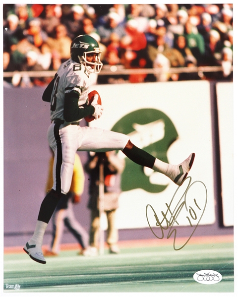 1985-1992 Al Toon New York Jets Signed 8"x 10" Photo *JSA*