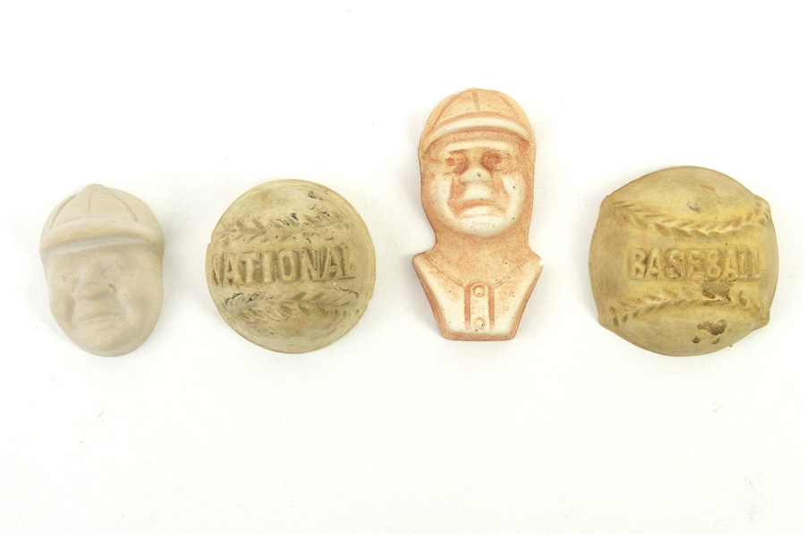 1930s-1940s Ziegler Candy Co. Baseball Molds (Lot of 4)