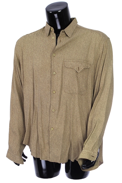 2000s William Shatner Worn Giorgio Armani Long Sleeve Button Up Shirt (Shatner LOA/MEARS LOA)