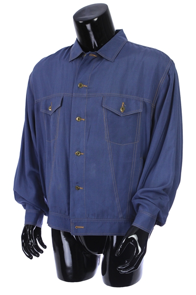 2000s William Shatner Worn Men Go Silk Long Sleeve Button Up Shirt (Shatner LOA/MEARS LOA)