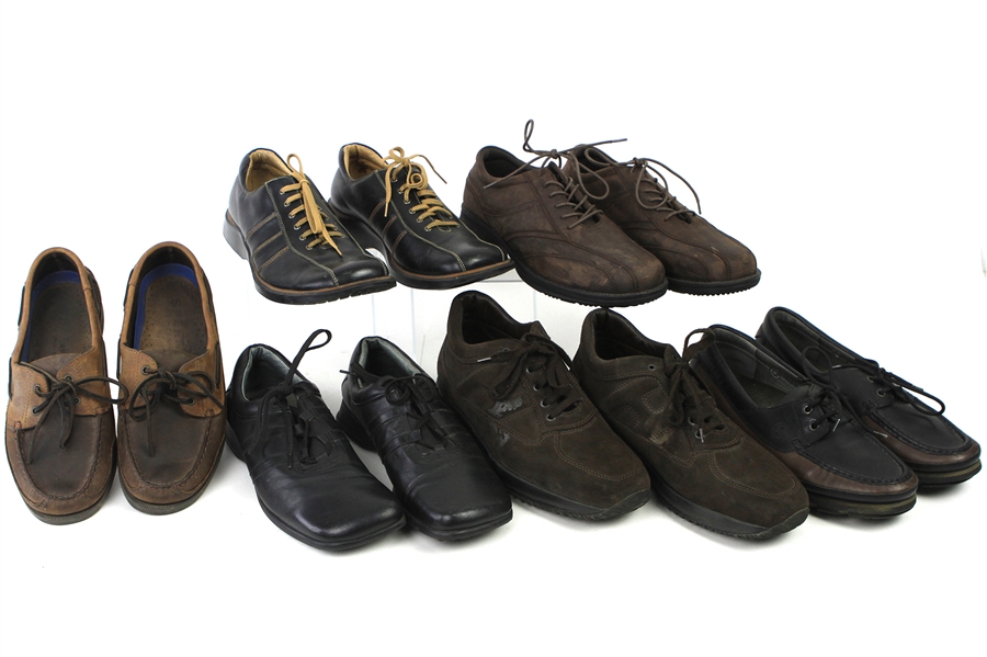 2000s William Shatner Worn Leather Casual Shoes Collection - Lot of 6 Pairs w/ Steve Madden, Hogan, Mephisto, Sperry, Danielli & George Foreman (Shatner LOA/MEARS LOA)