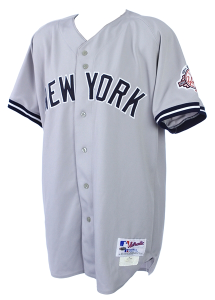 2003 Derek Jeter New York Yankees Game Worn Road Jersey (MEARS A10/Steiner)
