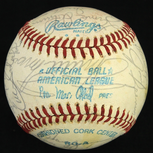 1977 Chicago White Sox Team Signed OAL MacPhail Baseball w/ 25 Signatures Including Larry Doby, Minnie Minoso, Wilbur Wood & More (JSA) 