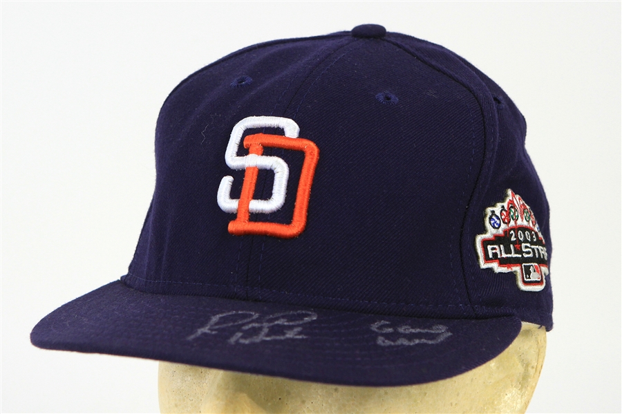 2003 Rondell White San Diego Padres Signed & Inscribed All Star Game Cap (MEARS LOA/JSA)