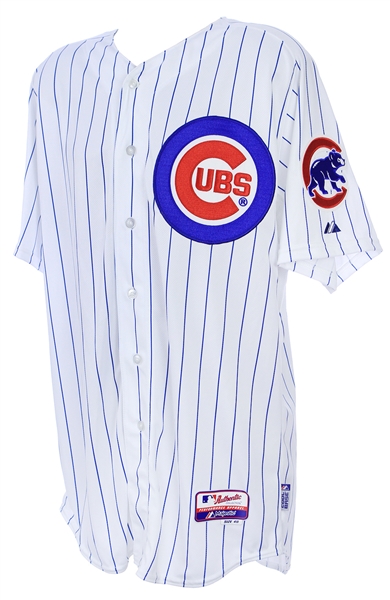 2014 Jose Veras Chicago Cubs Game Worn Home Jersey (MEARS LOA)