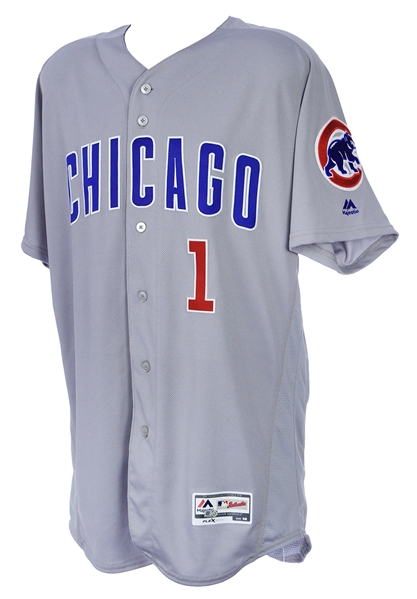 2016 (October 19/20) Gary Jones Chicago Cubs Signed & Inscribed NLCS Game 4/5 Worn Jersey (MEARS A10/JSA/MLB Hologram) World Series Season