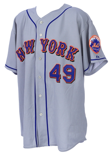 2003 Armando Benitez New York Mets Signed & Inscribed All Star Game Worn Jersey (MEARS LOA/JSA)