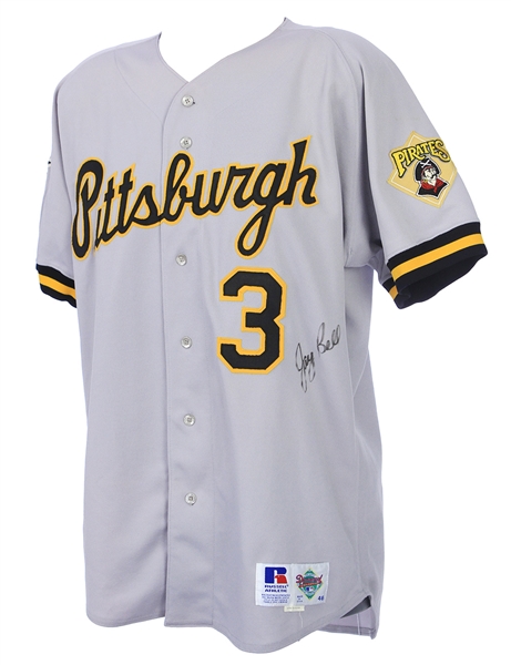 1993 Jay Bell Pittsburgh Pirates Signed All Star Game Jersey (MEARS A10/JSA/MLB Letter)
