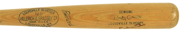 1955-59 Rocky Colavito Cleveland Indians Signed H&B Louisville Slugger Professional Model Game Used Bat (MEARS A7/JSA)
