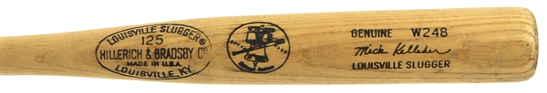 1976 Mick Kelleher Chicago Cubs H&B Louisville Slugger Professional Model Game Used Bat (MEARS A8.5)