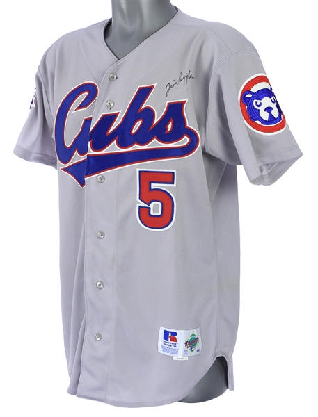 1995 Jim Riggleman Chicago Cubs Signed All Star Game Worn Road Jersey (MEARS LOA/JSA/MLBPA Letter)