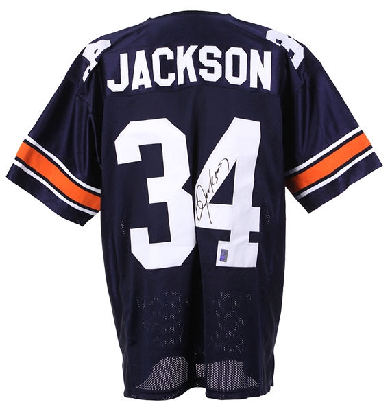 1982-1985 Bo Jackson Auburn Signed Custom Jersey (Bo Jackson Hologram) 