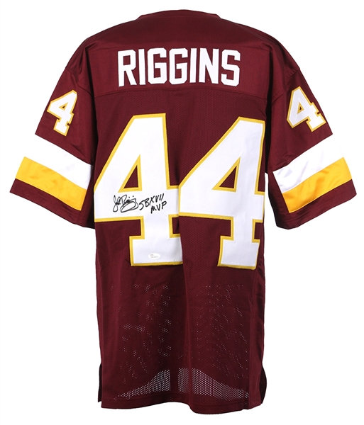 1976-1985 John Riggins Washington Redskins Signed Custom Jersey W/ “SB XVII MVP” Inscription (JSA)