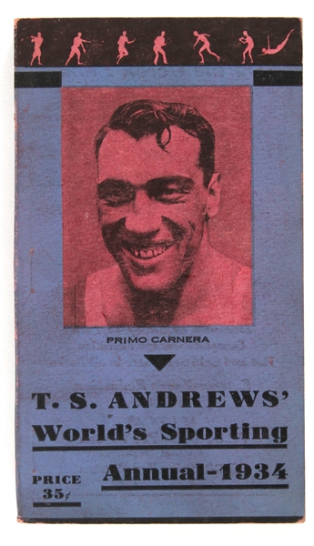 1934 TS Andrews World Sporting Annual w/ Primo Carnera Cover