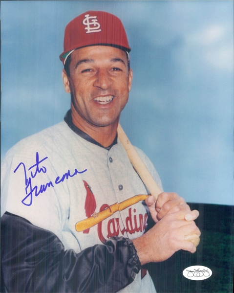 1965-66 Tito Francona St. Louis Cardinals Signed 8" x 10" Photo (*JSA*)