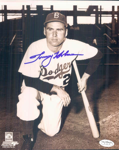 1952 Tommy Holmes Brooklyn Dodgers Signed 8" x 10" Photo (*JSA*)