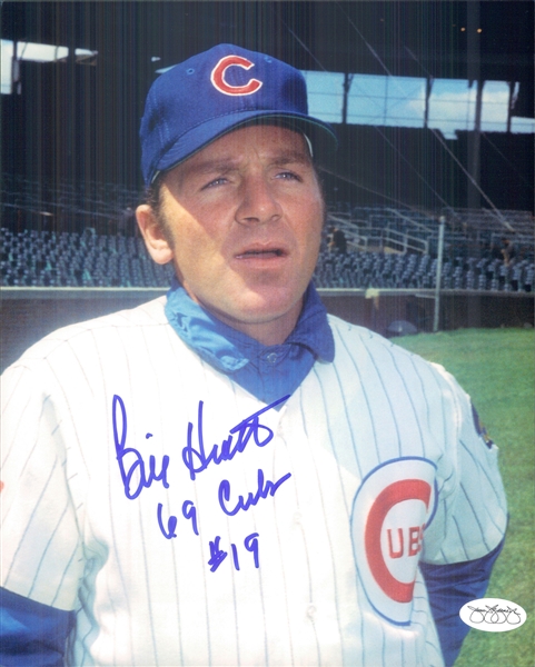 1969 Bill Heath Chicago Cubs Signed 8" x 10" Photo (*JSA*)