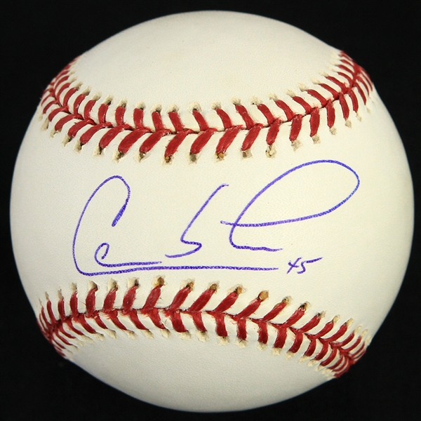 2000-04 Carlos Lee Chicago White Sox Signed OML Selig Baseball (JSA)