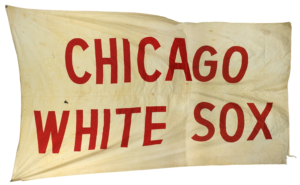 1950s Chicago White Sox 72" x 120" Comiskey Park Stadium Flag (MEARS LOA)