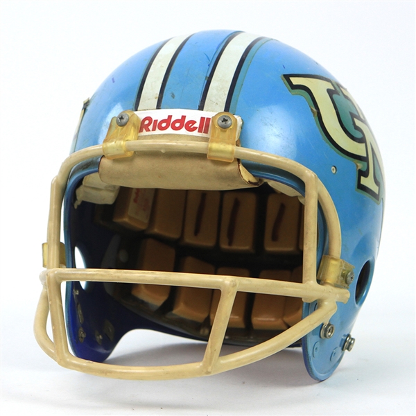 1979-85 North Carolina Tar Heels Game Worn Football Helmet (MEARS LOA)