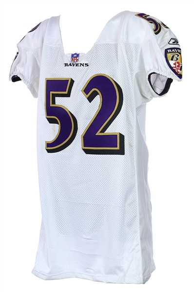 2001 Ray Lewis Baltimore Raves Signed Road Jersey (MEARS LOA/*JSA*)