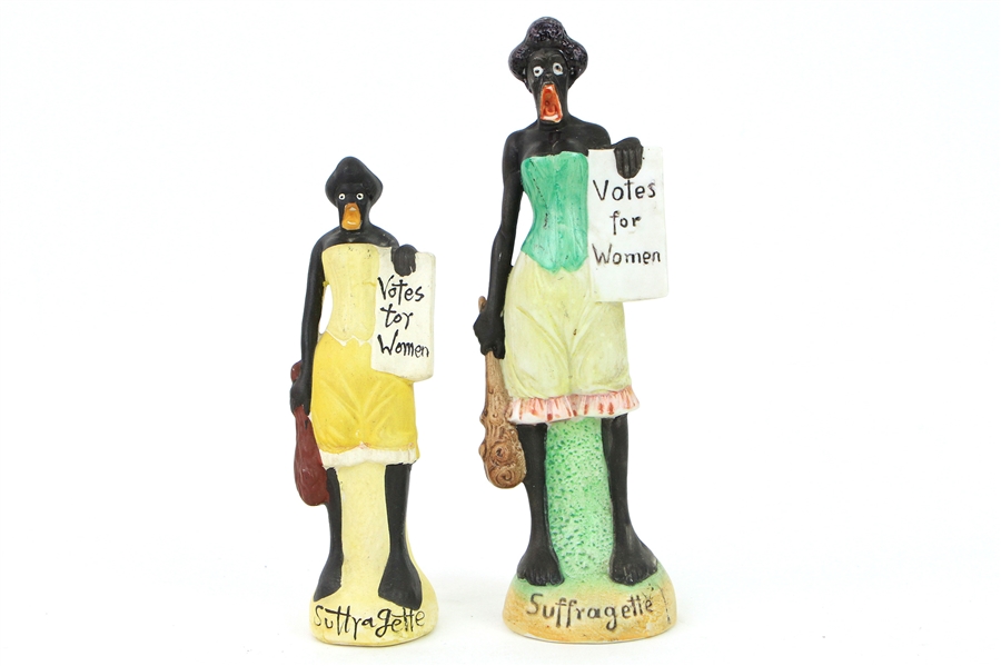 Sojourner Truth: Virtually Mint Pair of Bisque Figures of the Famed Womens Rights Advocate.... (Total: 2 Items)
