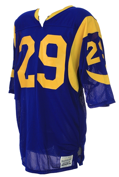 1986-87 Eric Dickerson Los Angeles Rams Game Worn Home Jersey (MEARS A10)