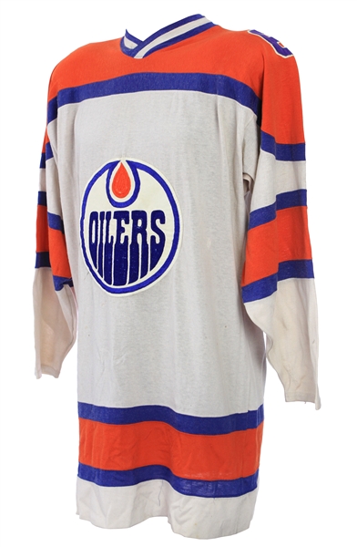 1974-75 Bill Morris Edmonton Oilers Game Worn Home Jersey (MEARS A10)