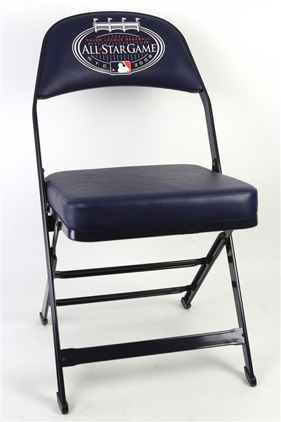 2008 MLB All Star Game Yankee Stadium Padded Folding Clubhouse Chair (MEARS LOA)