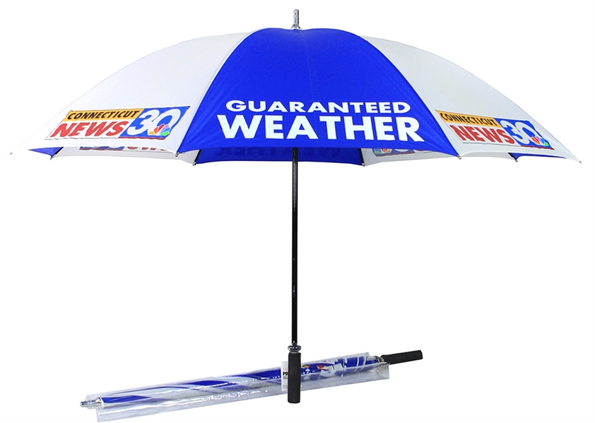 1990s Connecticut News NBC 30 Guaranteed Weather Umbrellas - Lot of 2