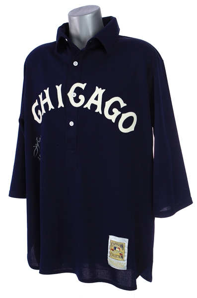 2000 (August 12) Jim Parque Chicago White Sox Signed Game Worn Throwback Jersey (MEARS LOA/JSA)