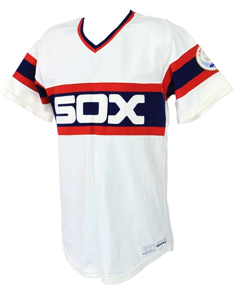 1983 Jerry Dybzinski Chicago White Sox Game Worn Home Jersey (MEARS LOA)