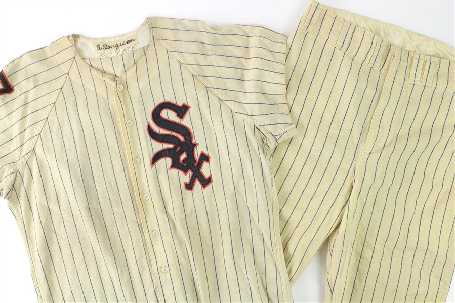1959 Chicago White Sox Game Worn Home Uniform w/ Earl Torgeson Jersey & Ron Jackson Pants (MEARS LOA)