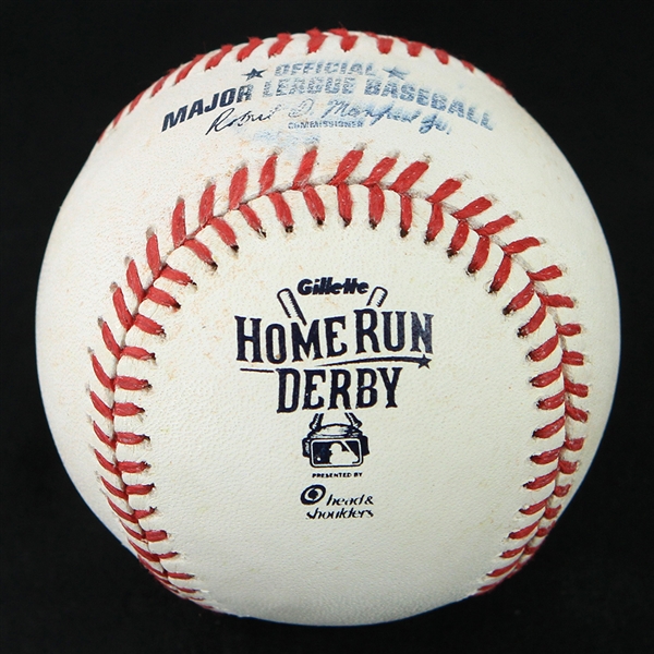 2015 Anthony Rizzo Chicago Cubs OML Manfred HR Derby Used Baseball (MEARS LOA/MLB Hologram)